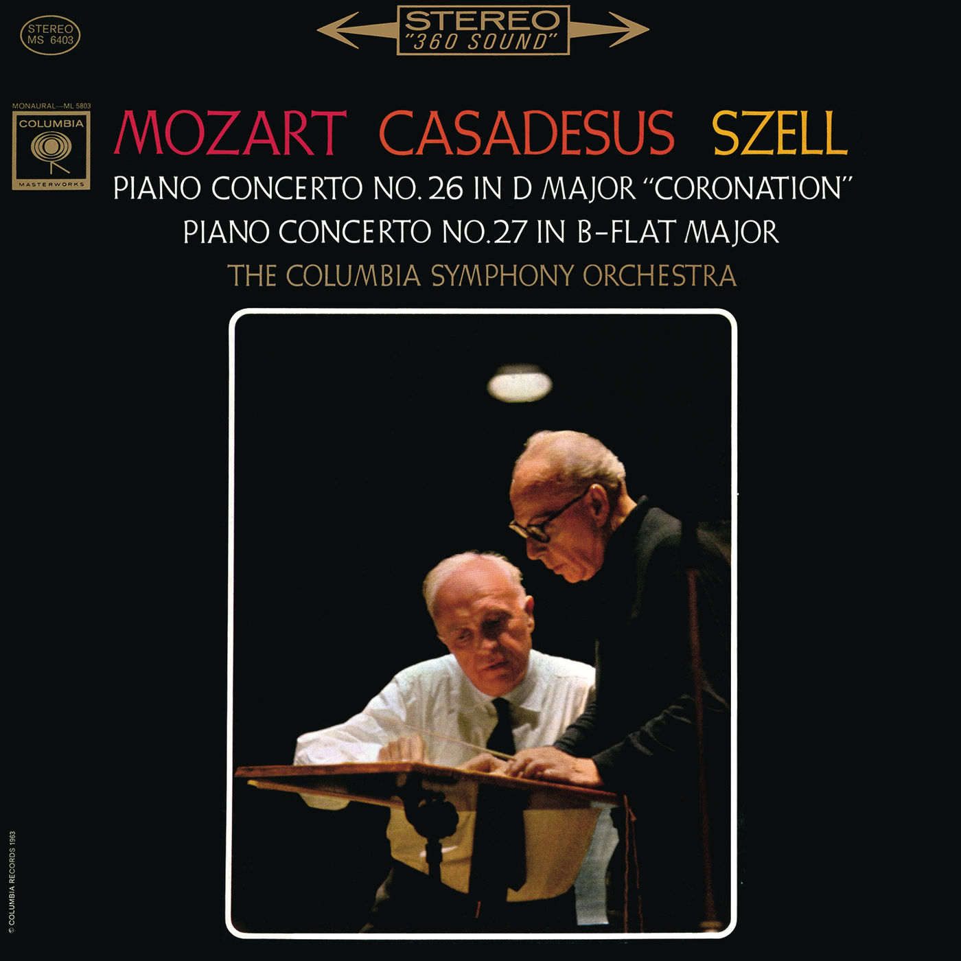 Robert Casadesus – Mozart- Piano Concertos Nos. 26 & 27