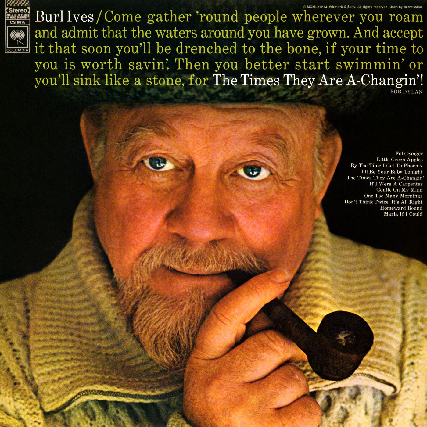 Burl Ives – The Times They Are A-Changin’