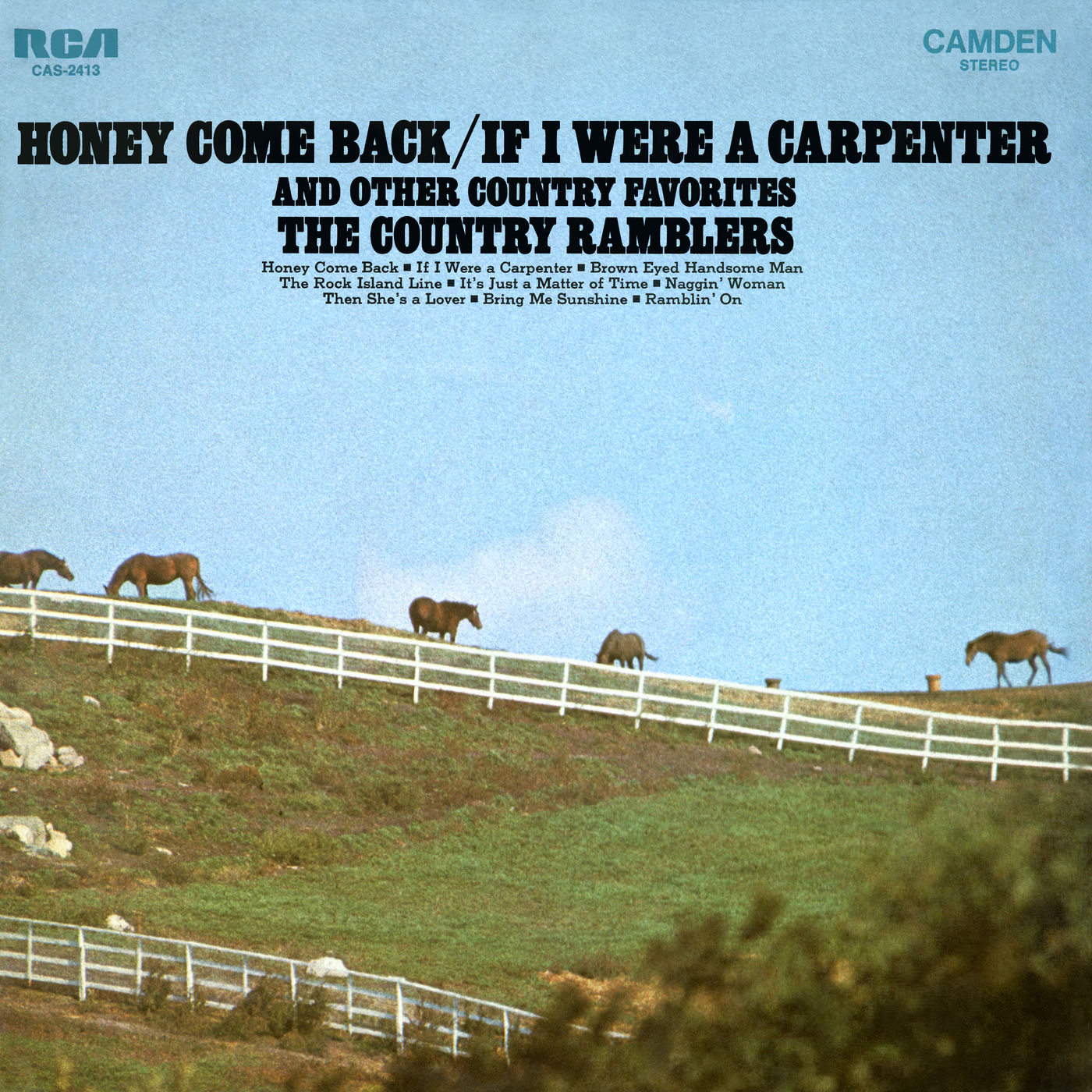 The Country Ramblers – Honey Come Back-If I Were A Carpenter and Other Country Favorites