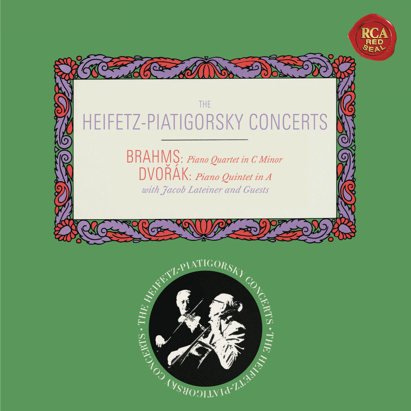 Jascha Heifetz – Brahms- Piano Quartet No. 3 in C Minor, Op. 60 – Dvorák- Piano Quintet No. 2 in A Major, Op. 81 ((Heifetz Remastered))