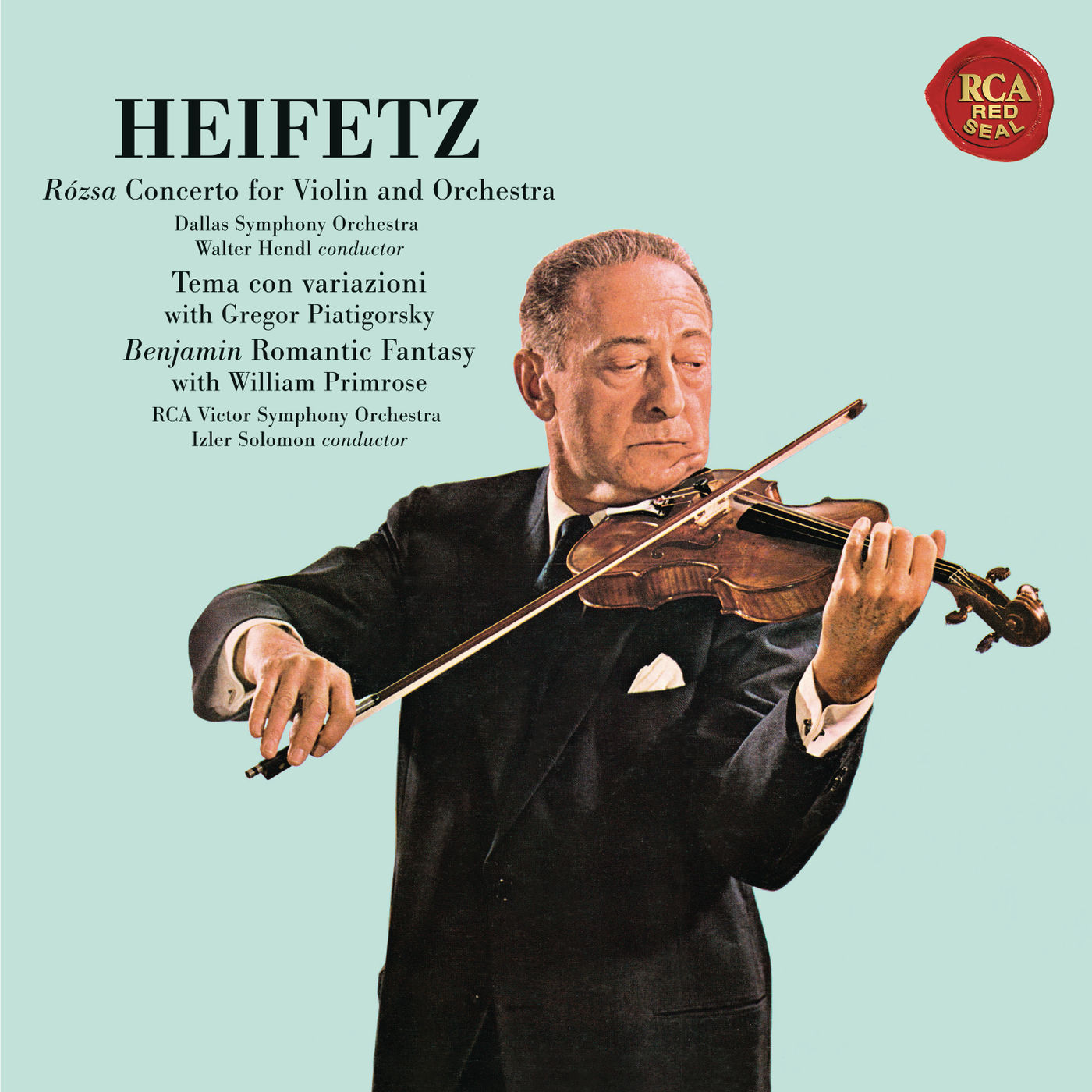 Jascha Heifetz – Rózsa- Violin Concerto, Op. 24 & Sinfonia concertante, Op. 29 – Benjamin- Romantic Fantasy ((Heifetz Remastered))