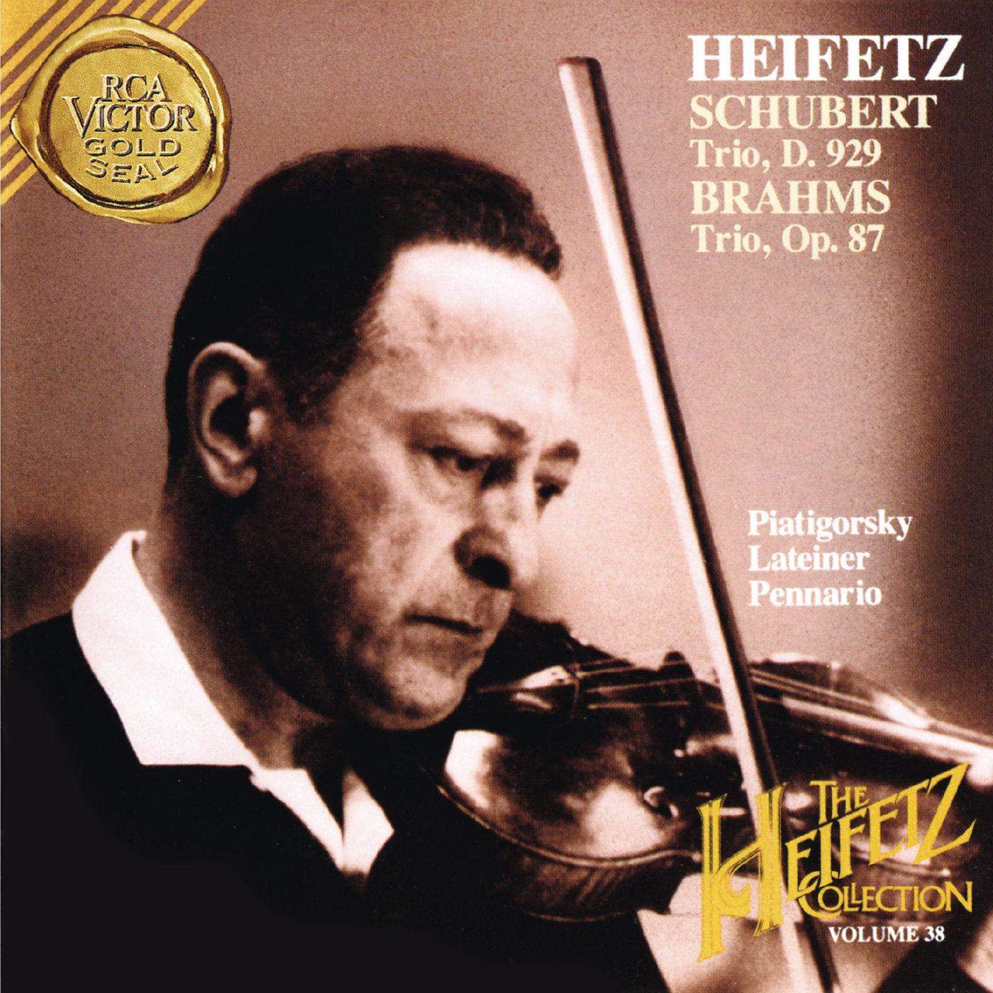 Jascha Heifetz – The Piano Trio Collection – Schubert- Trio No. 2 in E-Flat Major, D. 929 – Brahms- Trio No. 2 in C Major, Op. 87 ((Heifetz Remastered))