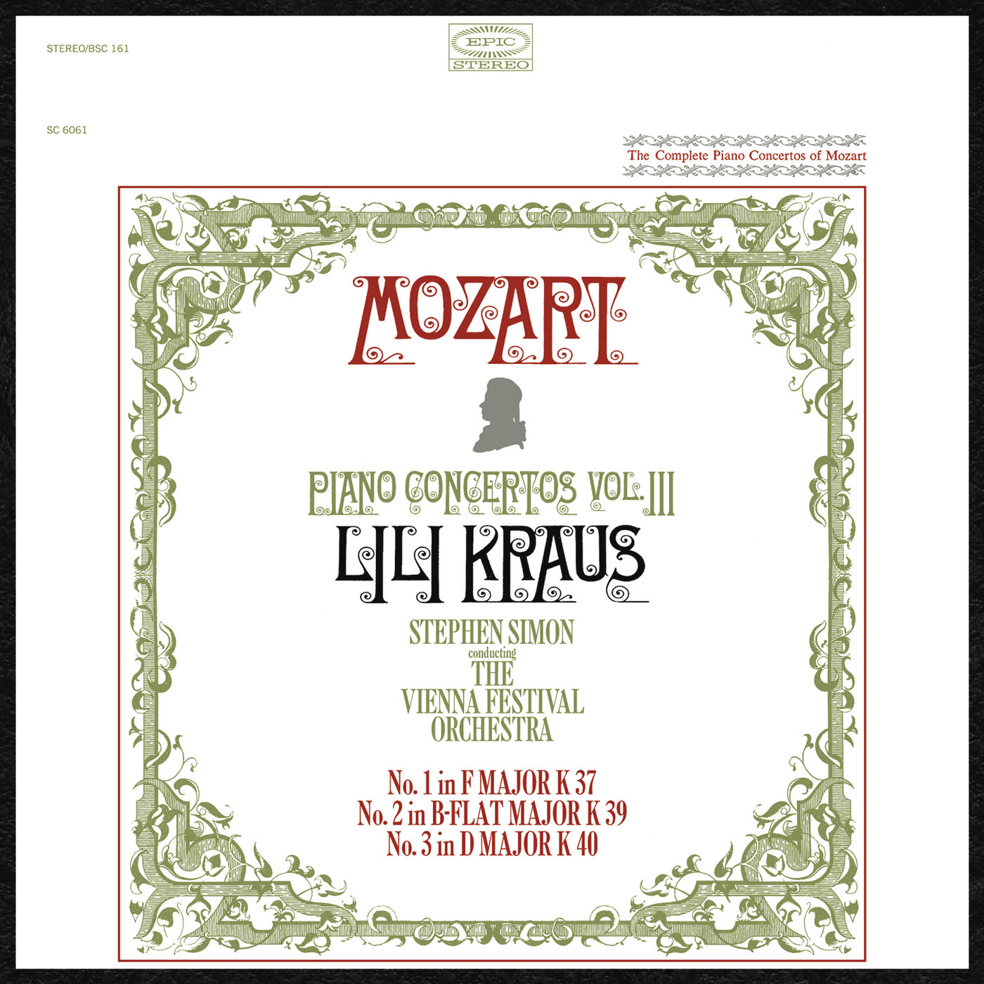 Lili Kraus – Mozart- Piano Concertos, vol. 3 (Nos. 1-3)
