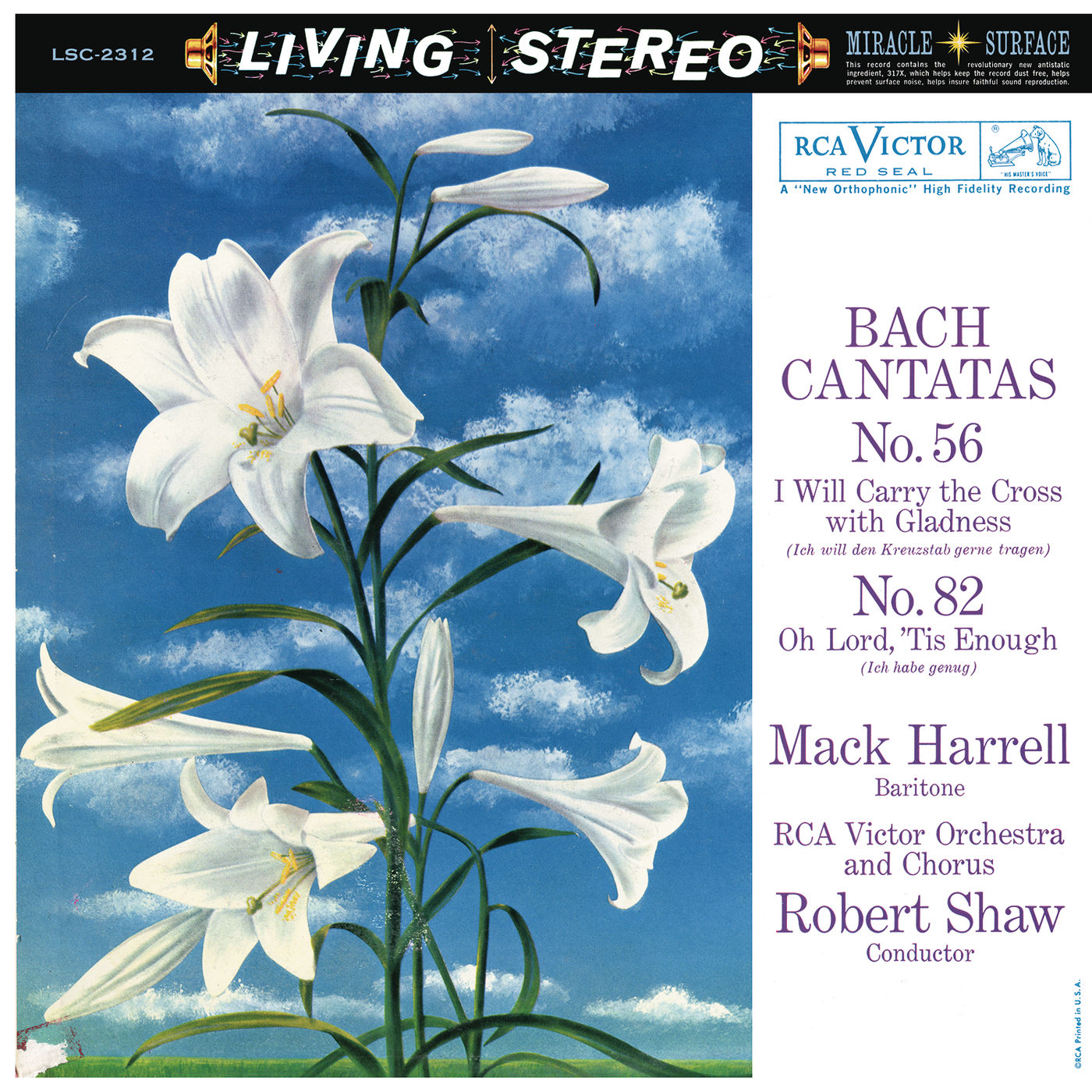 Robert Shaw – Bach- Cantata BWV 56 & BWV 82