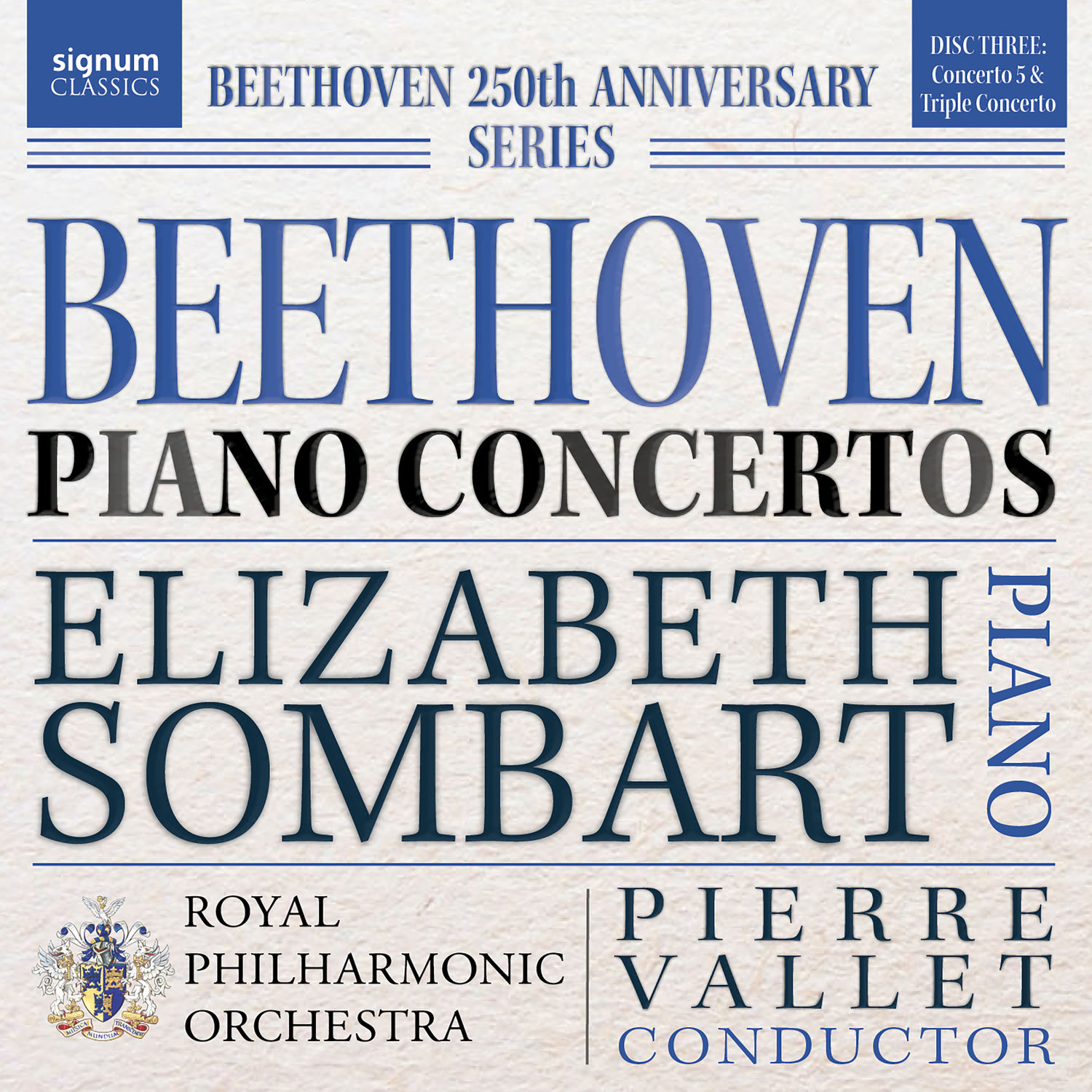 Elizabeth Sombart – Beethoven Piano Concertos No. 5 & Triple Concerto