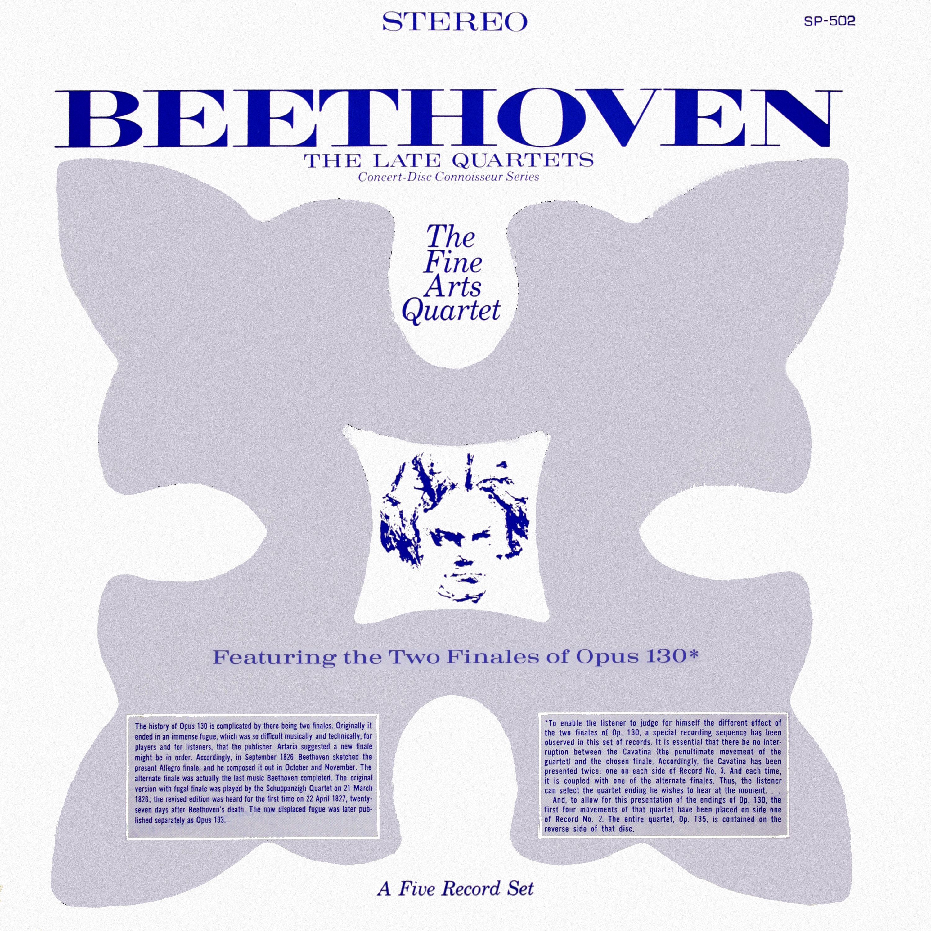 Fine Arts Quartet – Beethoven- The Late Quartets (Remastered from the Original Concert-Disc Master Tapes)